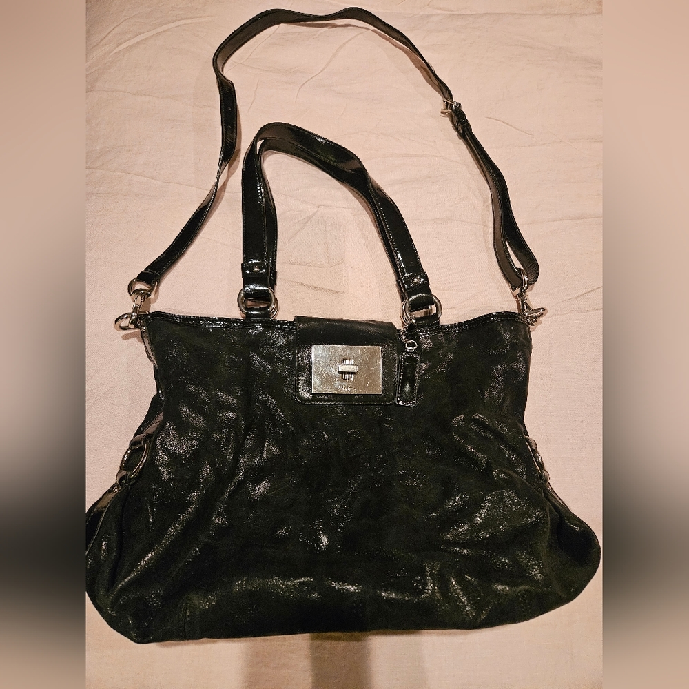 Cole Haan Cross body swede and patent leather Purse